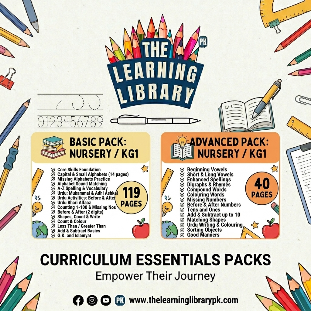 Premium Nursery & KG1 Summer Packs (Basic & Advanced) | Printed Booklets