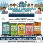 Grade 2 Grammar Worksheets | Printed Workbook Pack