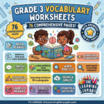Grade 3 Vocabulary Worksheets Booklet | 76 Practice Sheets