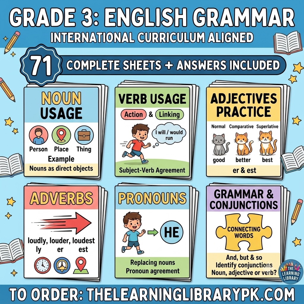 Grade 3 English Grammar Activity Booklet